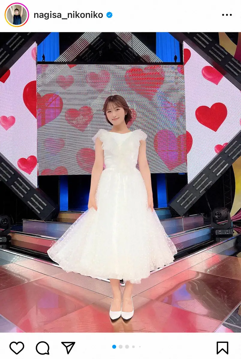 【画像・写真】渋谷凪咲　白ドレスで聖子ちゃんカット姿にフォロワー「可愛い過ぎる」「聖子ちゃん愛伝わった」の声