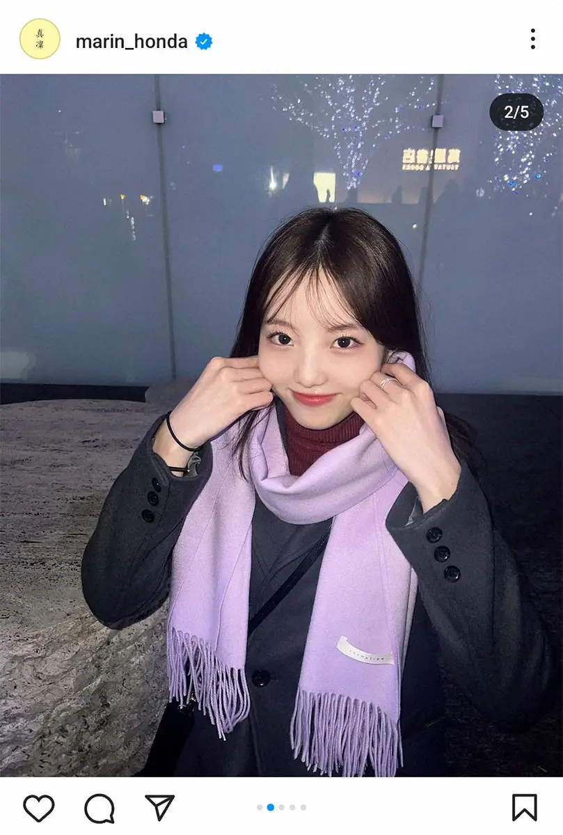 【画像・写真】本田真凜のインスタグラム（@marin_honda）より
