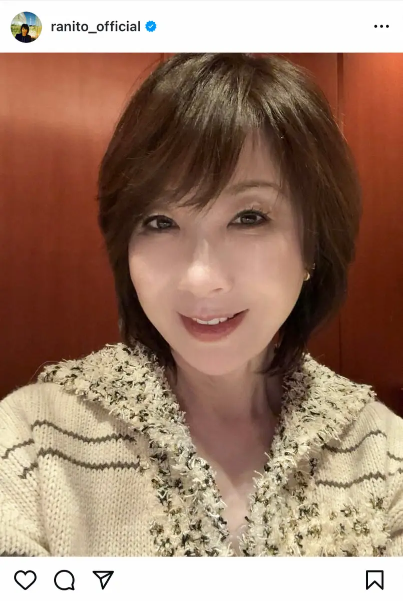 【画像・写真】伊藤蘭「ギリギリセーフの…」　最新自撮りショットに反響「また若返ってる」「美し過ぎ」「今日も素敵」