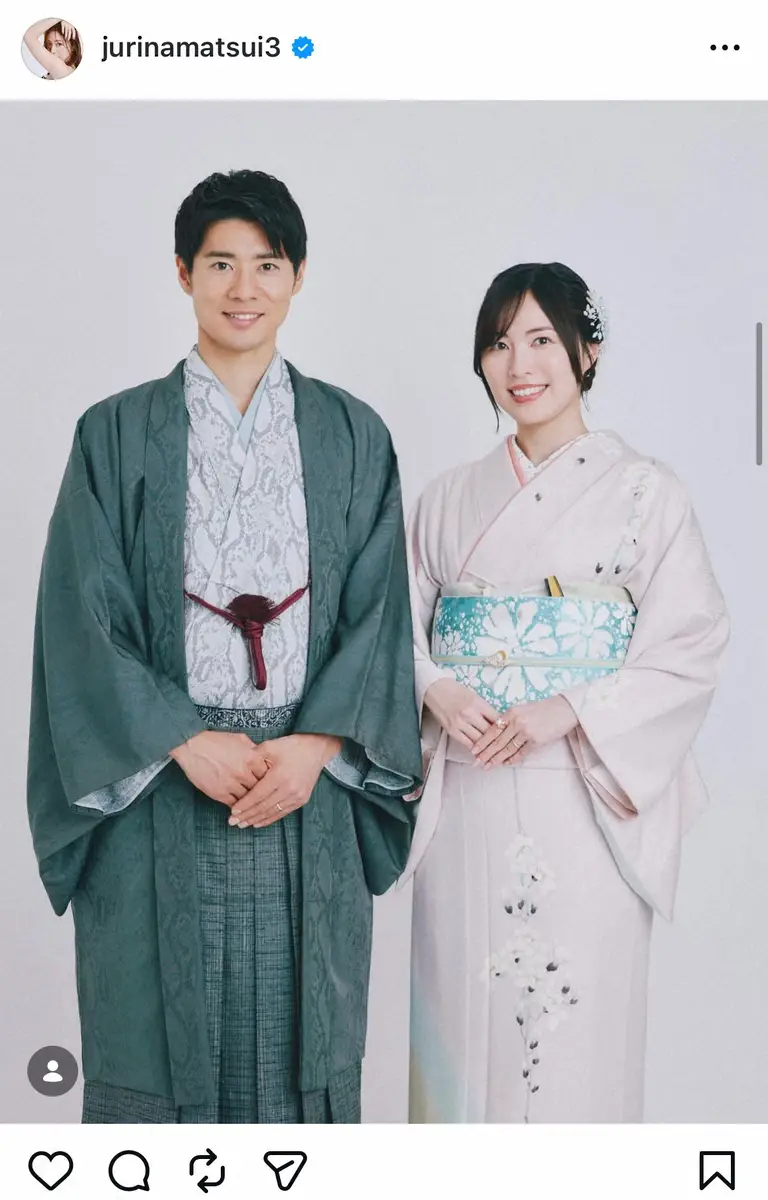 【画像・写真】松井珠理奈　ボイメン辻本との結婚をインスタで報告　祝福の声に「感謝の気持ちでいっぱい」