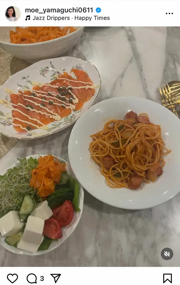 【画像・写真】山口もえ　“あっという間晩ごはん”長女＆次女たちと夕食作り！「スープがない代わりに…」