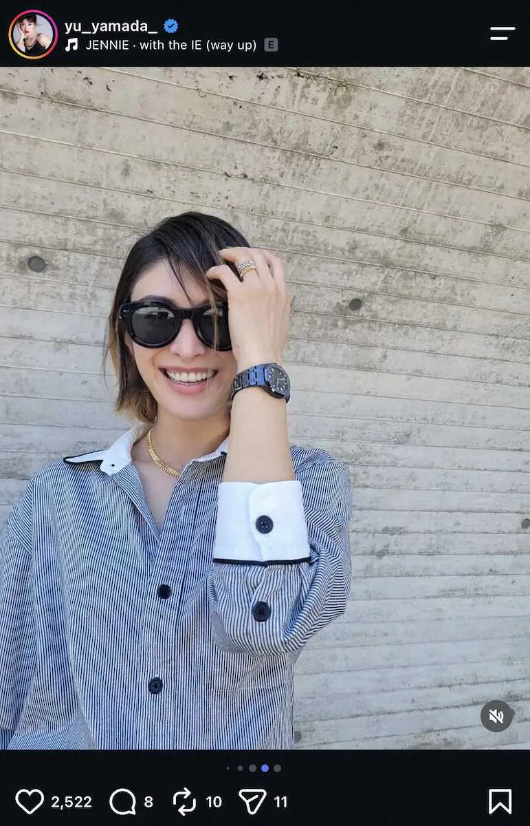 【画像・写真】山田優　美脚すらり！　ショーパンコーデにネットくぎづけ「笑顔最高」「素敵」「素晴らしい」