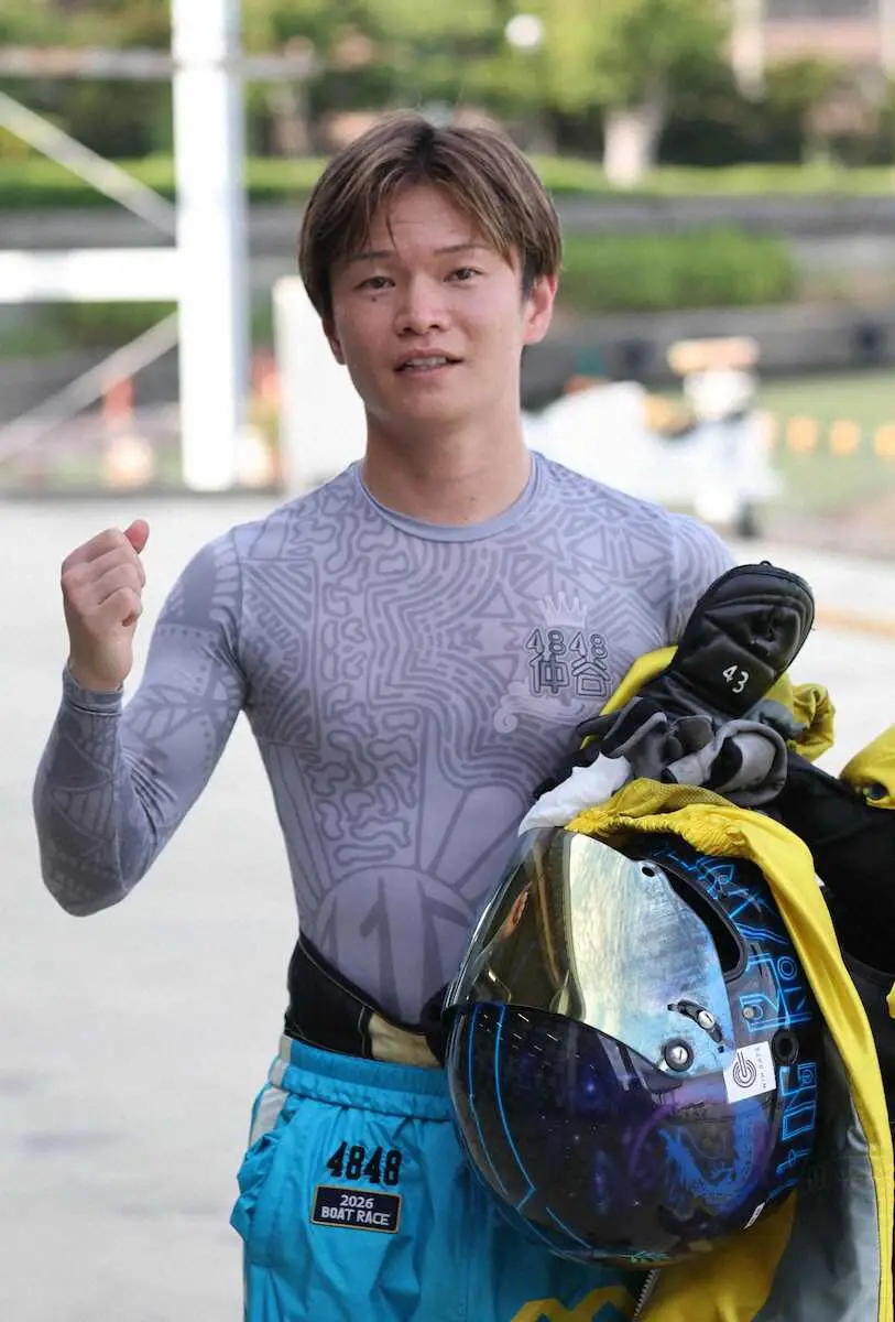 【画像・写真】【びわこボート　SGオーシャンカップ】仲谷颯仁　2回目のSG優出に「今回の方が緊張する」