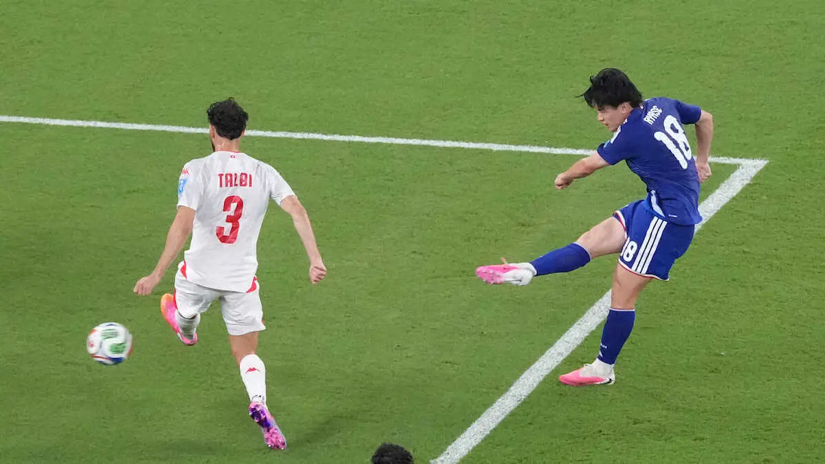 【画像・写真】【W杯】森保ジャパン史上最多4発でチュニジア粉砕！上田が日本人初の1試合2発「前回の悔しさ晴らせた」