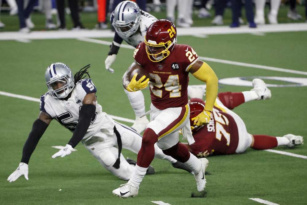 【画像・写真】ワシントンが4勝7敗でNFC東地区の暫定首位　新人RBギブソンが3TD