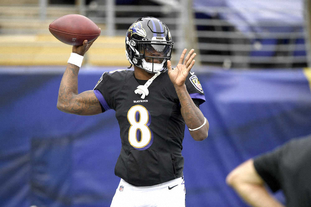 【画像・写真】ついにNFLの昨季MVPも感染　レイブンズのQBラマー・ジャクソンが陽性反応
