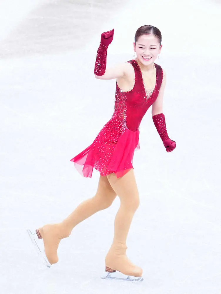 【画像・写真】渡辺倫果が59・96点をマーク　後半のフリップでミス　世界ジュニア女子SP