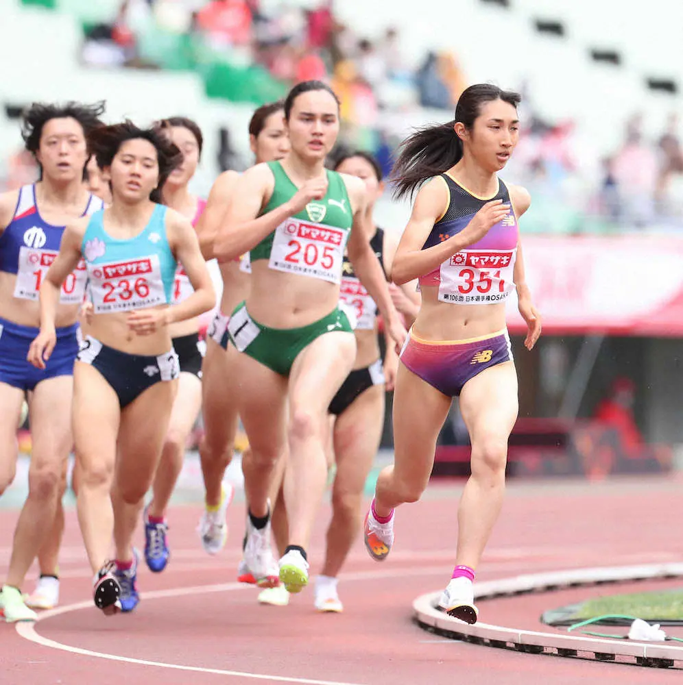 【画像・写真】希実　女子800予選で独走！トップ通過にも「タイムが中途半端だった」