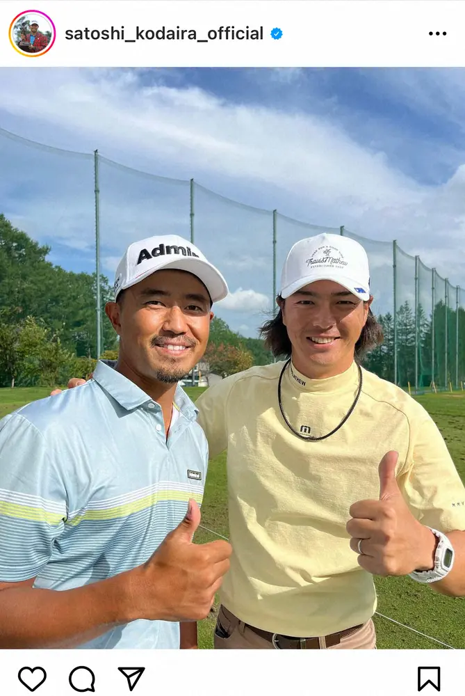 【画像・写真】小平智　15日開幕のANAオープンに出場！　石川遼との再会ショットに「豪華」「爽やかなお2人」の声