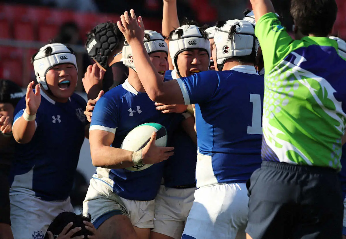 【画像・写真】【高校ラグビー】朝明が4大会ぶり初戦突破　県内連勝記録途絶え、見直したフィジカル発揮