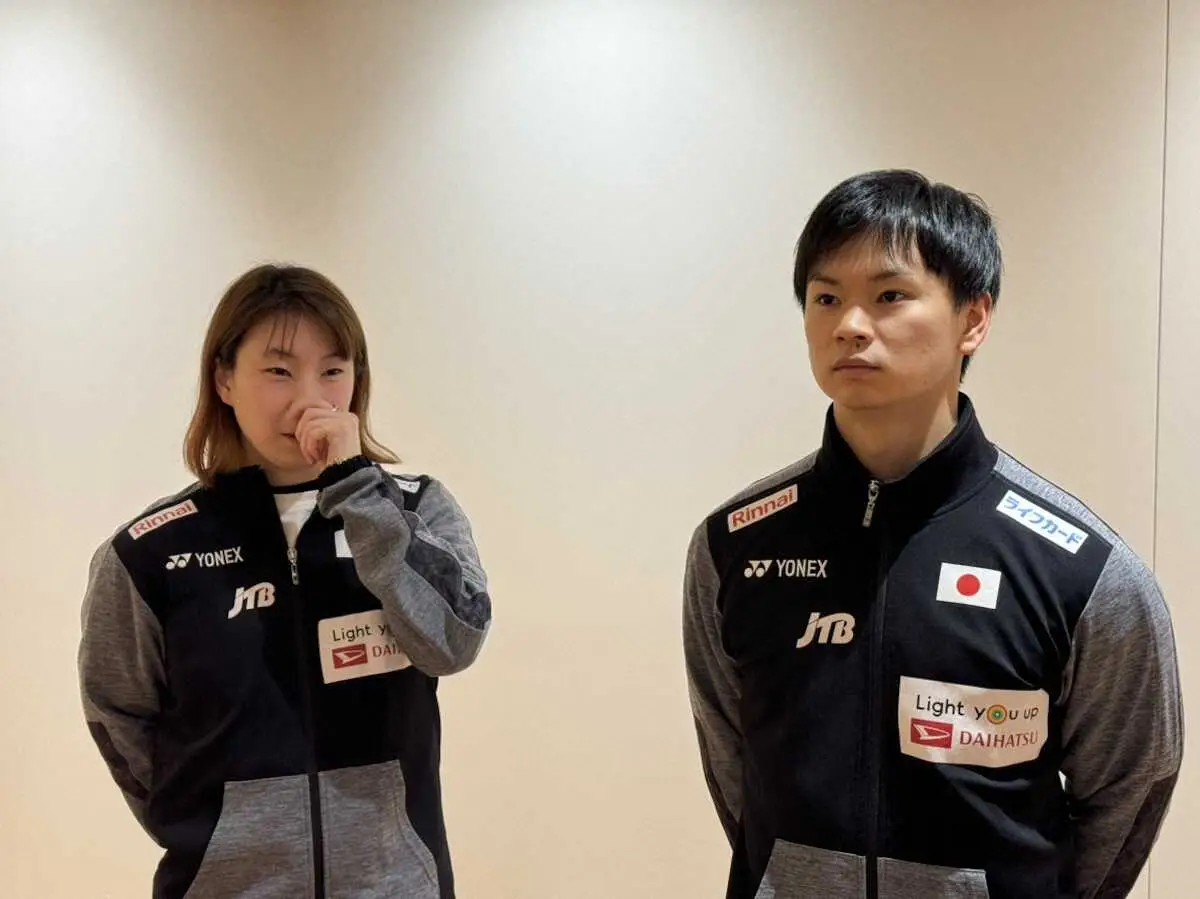 【画像・写真】バドミントン・わたがしペア　次戦はパリ五輪シミュレーションの舞台「凄く楽しみ」国際大会から帰国