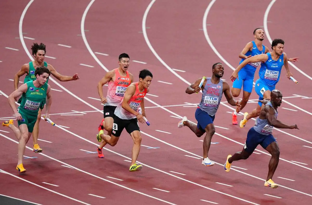【画像・写真】【世界陸上】リレー侍　2大会連続決勝進出!バトンミスの東京五輪から4年　因縁国立で決めた