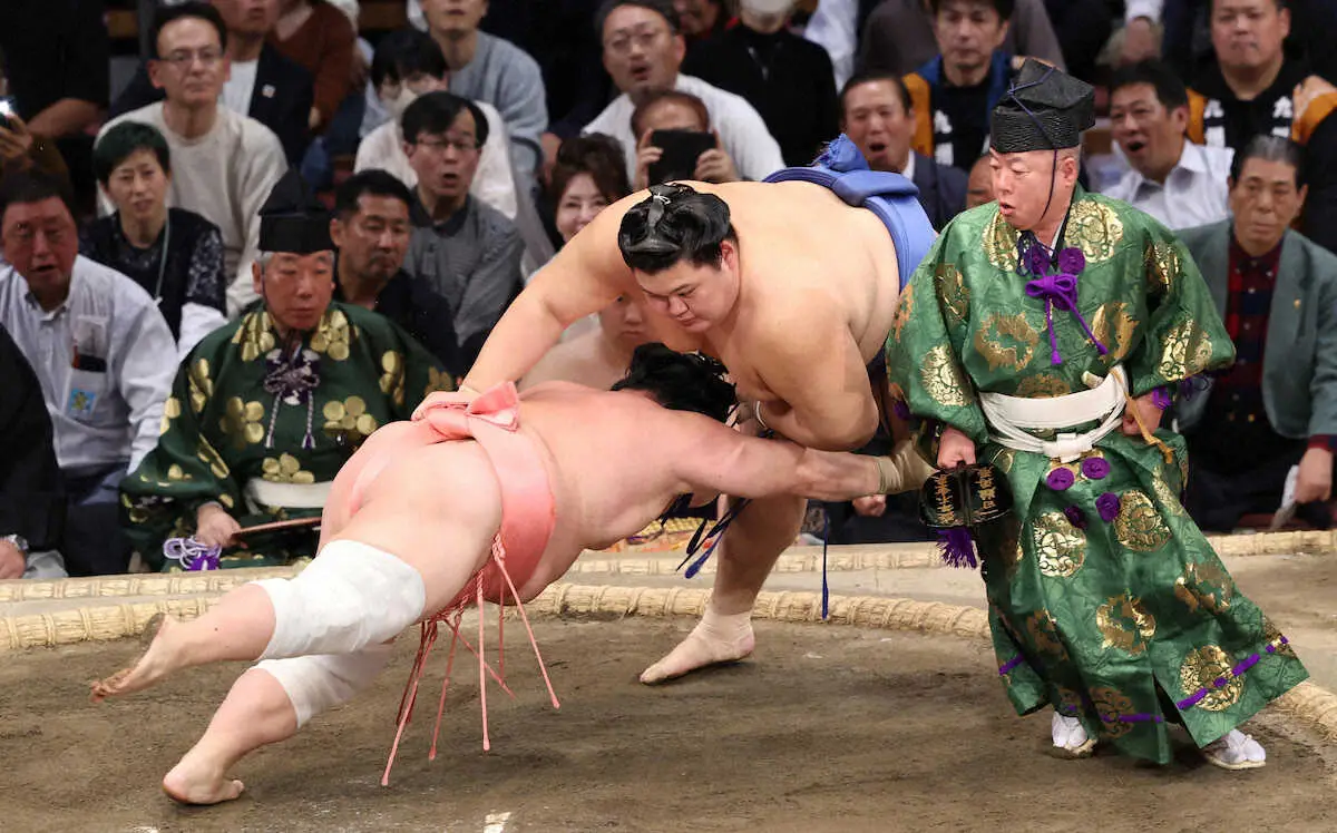 【画像・写真】大の里が7連勝で唯一全勝キープ　琴桜はまさかの3連敗…　安青錦が1敗キープ、豊昇龍も5勝で猛追