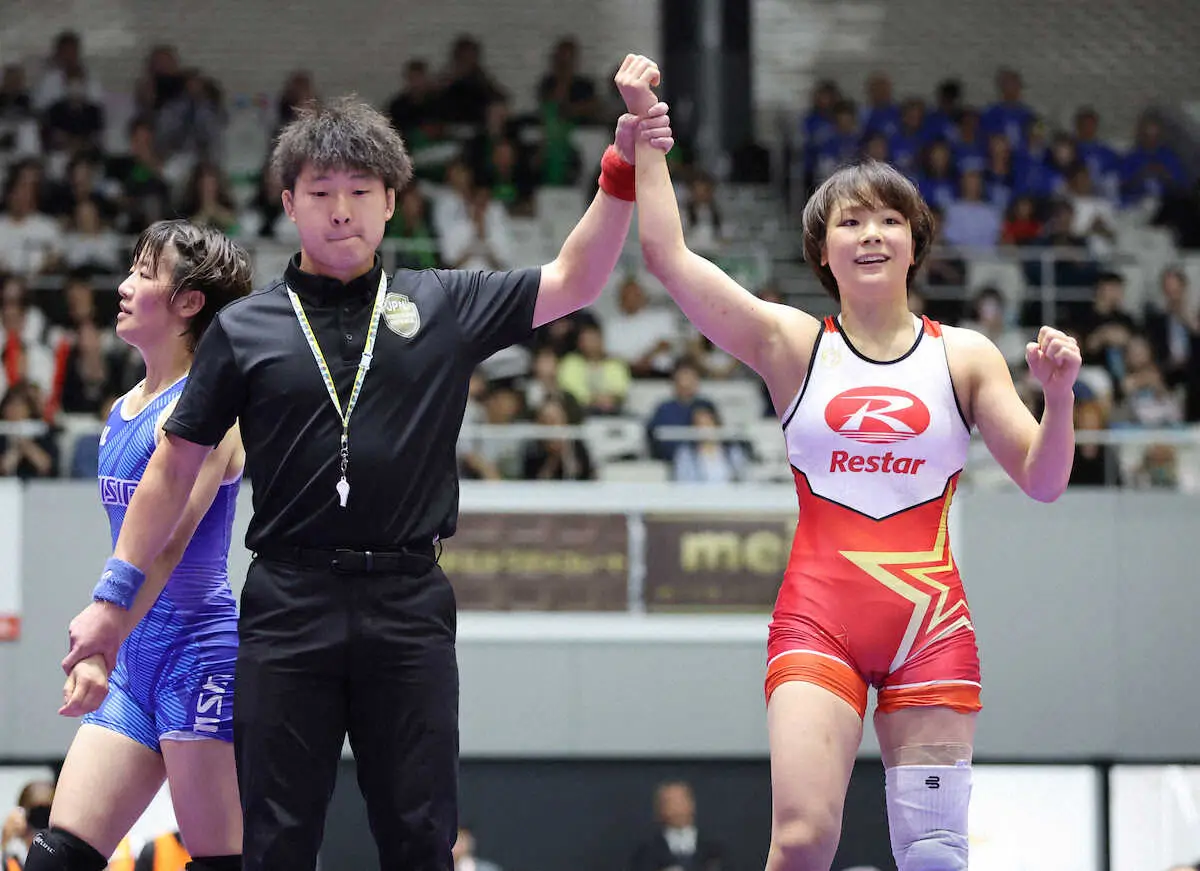 【画像・写真】【レスリング】“鉄人”藤波朱理が153連勝でV　3週間前に左膝負傷の逆境乗り越えアジア大会代表に